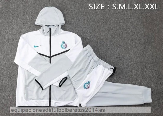 Nuevo Conjunto Completo Ropa Deportiva Con Cremallera Larga Al Nassr 23/24 Gris Blanco Baratas